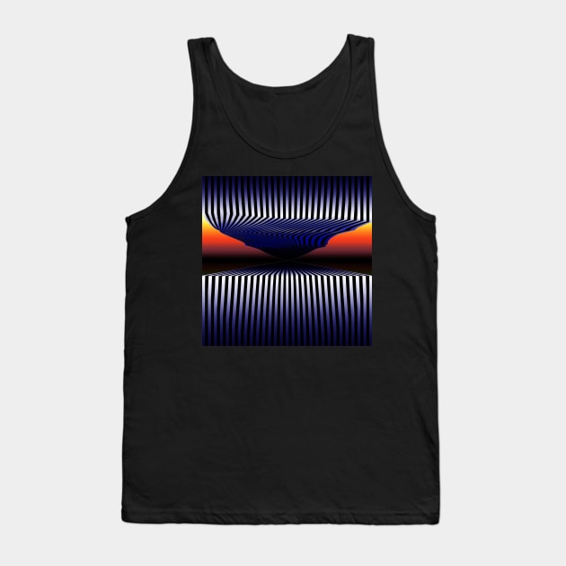 Endless Tunnel - 3D Surrealistic Optical Illusion Art Tank Top by mareescatharsis